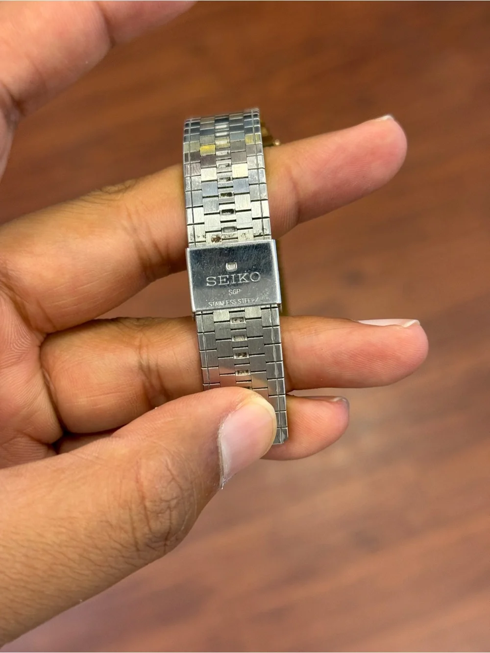 Seiko vintage Gold Digital Quartz Alarm Chronograph Japan movement Watch
